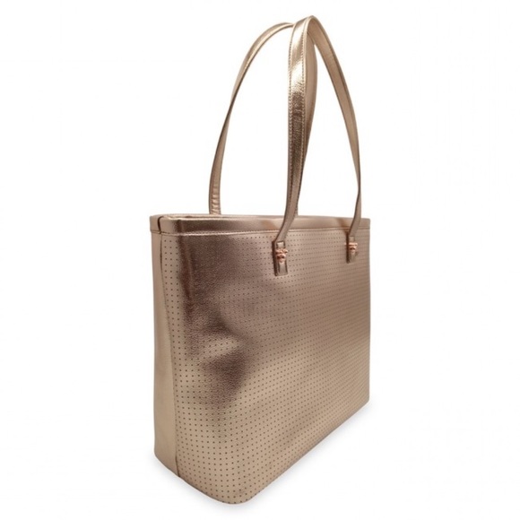 Disney Parks Mickey Mouse Icon Tote Bag Rose Gold - Picture 10 of 13